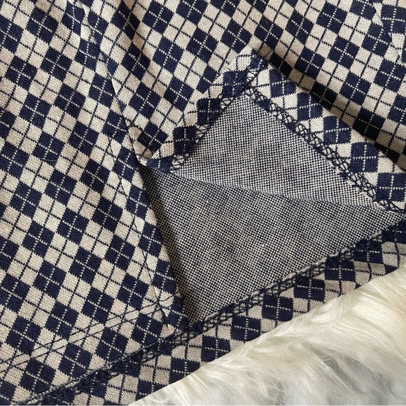 SOLD Navy Plaid Skirt + Top Set - Picture 7 of 10